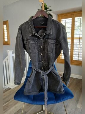 NWT White Fox Denim Romper Boy's Club Playsuit. Size M